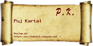Puj Kartal névjegykártya